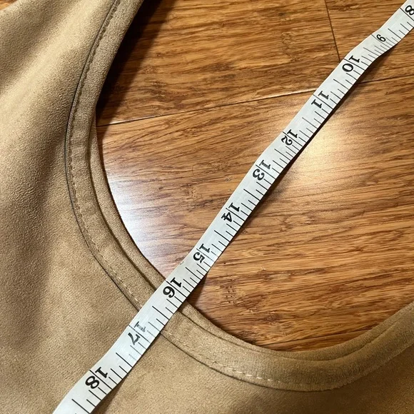 NEW! Faux Vegan Tan Beige Slouchy Suede Hobo Shoulder Bag with matching Purse - Picture 11 of 14